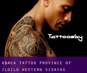 Abaca tattoo (Province of Iloilo, Western Visayas)